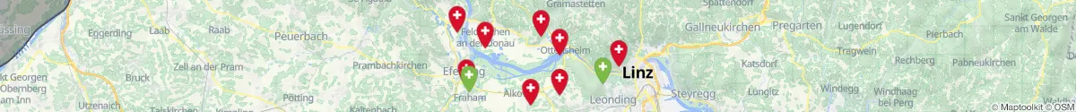 Kartenansicht für Apotheken-Notdienste in der Nähe von Goldwörth (Urfahr-Umgebung, Oberösterreich)
